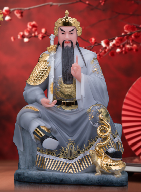 玄天上帝祖师汉白玉佛像家用