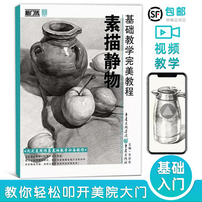 素描的诀窍书入门教材基础教学优品教程素描静物临摹画册画画入门自学零基础 敲门砖单体练习范本联考校考美术正版