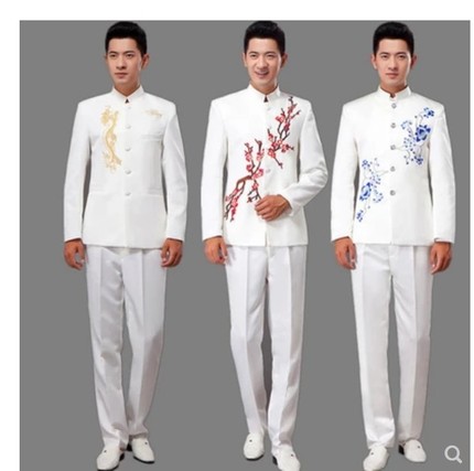 民国学生装五四青年装中国风男装中山装男成人大学生合唱表演服装