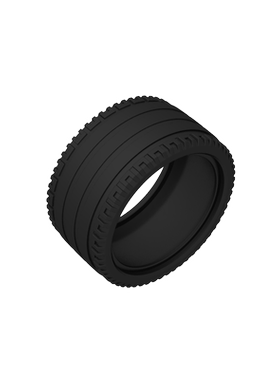 高砖积木零件GDS-1228配件68.8x36mm轮胎兼容44771小颗粒拼插散件