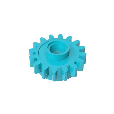 高砖积木零件GDS-1402配件16齿空心齿轮兼容6542MOC拼插散件