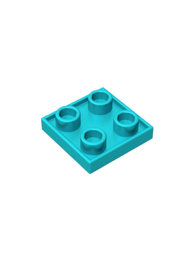 高砖积木零件GDS-90248配件2x2 双面板兼容gds90248小颗粒MOC散件