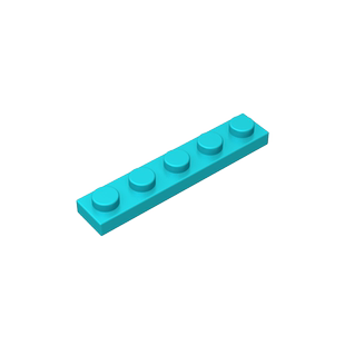高砖积木零件GDS-90026配件1x5 基础板兼容小颗粒MOC拼插散件