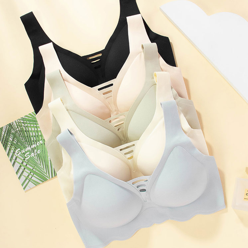 无痕薄款收副乳防震夏季