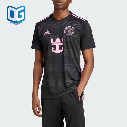 Adidas/阿迪达斯正品迈阿密国际客场球迷版男士足球T恤JE9744