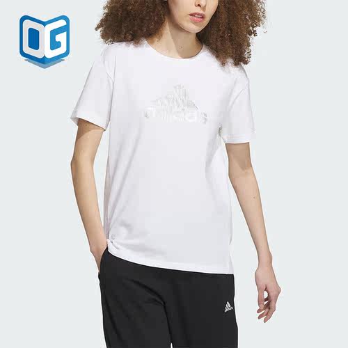 阿迪达斯正品女子运动短袖T恤