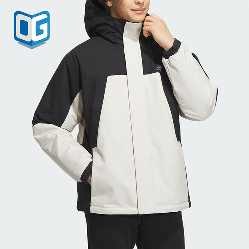 Adidas/阿迪达斯正品新款男子时尚拼接宽松运动羽绒服IL8920