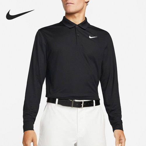 Nike/耐克正品新款男士高尔夫翻领运动长袖POLO衫DN2345-010
