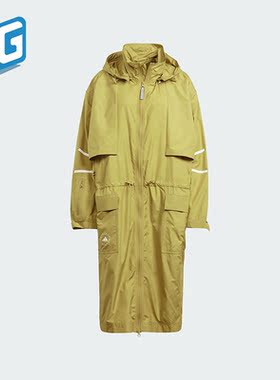Adidas/阿迪达斯正品SMC女士长款梭织时尚梭织夹克外套IN3622