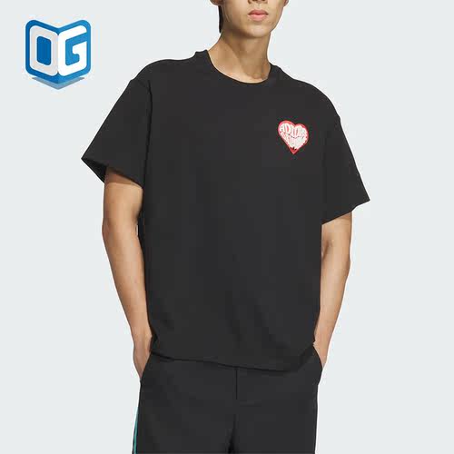 Adidas/阿迪达斯正品三叶草男女款运动休闲针织短袖T恤JE3470