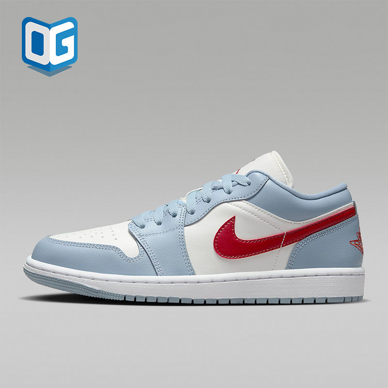 Nike/耐克正品Air Jordan 1 Low 女士舒适运动刺绣板鞋DC0774-164