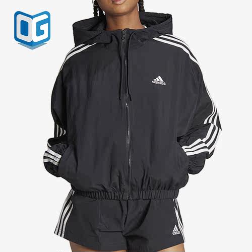 阿迪达斯女子运动休闲连帽外套