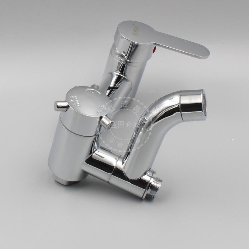 铜体暗装带混水阀三档浴缸 淋浴花洒龙头带下出水苹果三档包邮