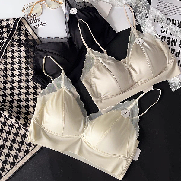 惠芝欣6372女珠光缎面法式三角杯美背抹胸固定薄杯蕾丝边聚拢内衣,女士内衣/男士内衣/家居服,抹胸,淘宝优惠券,粉丝福利购,淘宝优惠卷