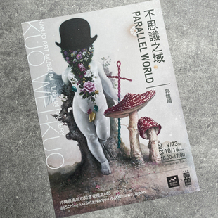冲绳南城美术馆 郭维国 不思议之域 日本展览宣传页原版小海报 dm