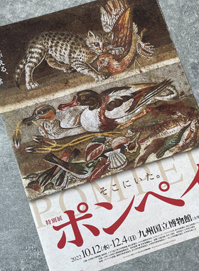 九州国立博物馆特展 庞贝POMPEII 日本美术馆原版展览小海报 dm