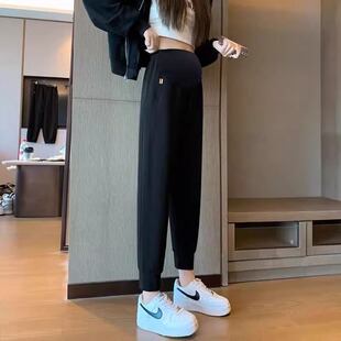 子纯棉春秋款 秋装 外穿潮妈休闲孕妇运动卫裤 孕妇装 秋季 清仓孕妇裤