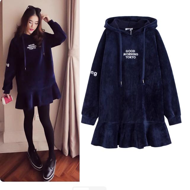 清仓孕妇秋冬装卫衣外套中长款加厚加绒时尚款孕妇套装中秋冬宽松