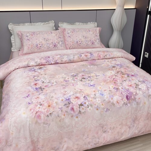 100%纯棉四件套加厚斜纹全棉被罩