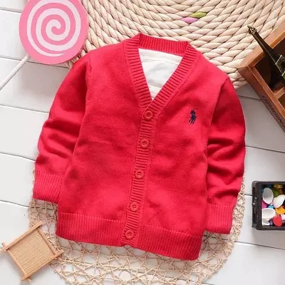 Трикотажный тонкий свитер для мальчиков, детский лонгслив, осенний хлопковый кардиган