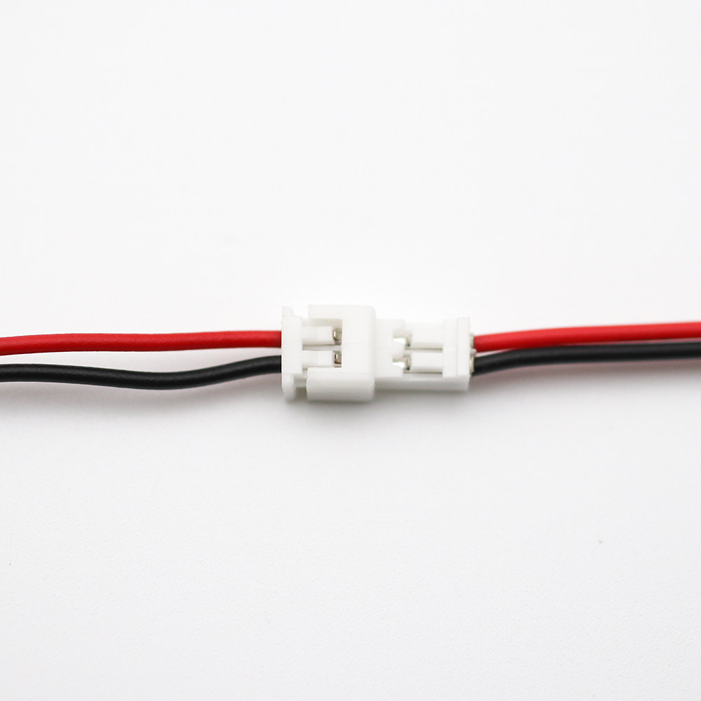 遥控器RC模型车改装用超小JST1.25mm2P公母对插插头装配硅胶线