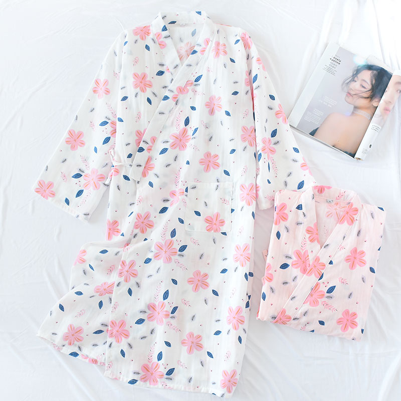 和服纱布睡袍全棉日式女