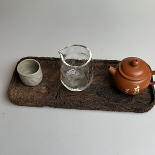 剑川木雕木器 实木风化木栎木铁力木茶盘干炮台 茶室一人茶席托盘