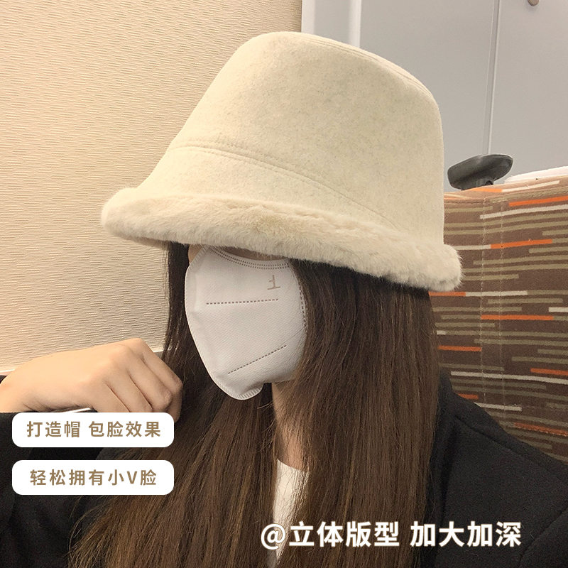 渔夫帽子女士秋冬季2025新款保暖