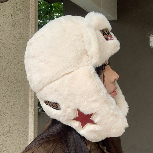 女士冬季雷锋帽骑行防风护耳保暖