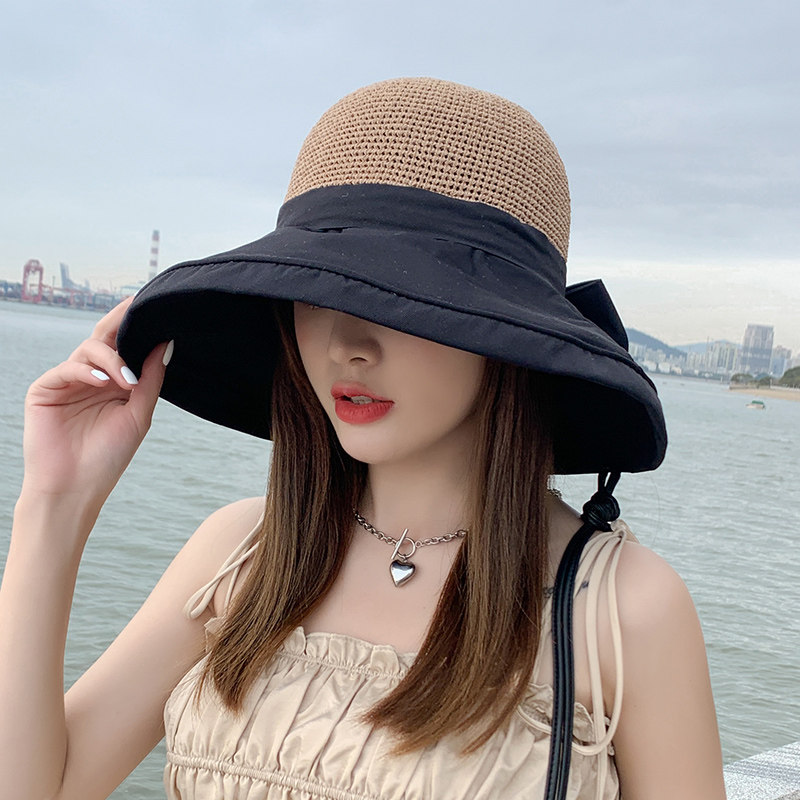 渔夫帽子女早春夏季遮阳防晒大檐韩版时尚百搭出游防紫外线太阳帽