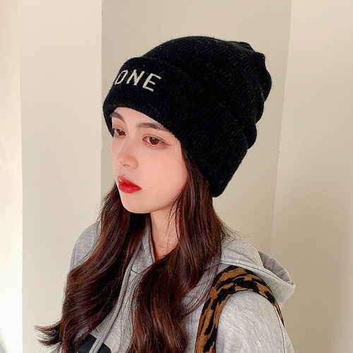 Зимняя шерстяная вязаная шапка для отдыха, в корейском стиле
