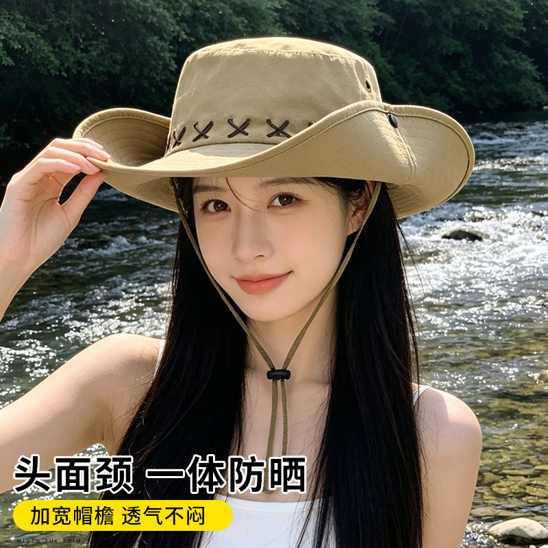 【大帽檐】西部牛仔帽遮阳防晒图片