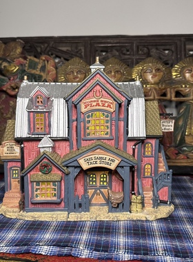 Lemax圣诞发光咖啡小屋限定陶瓷桌面vintage复古美式小众城堡