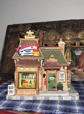 Lemax复古美式田园巧克力陶瓷小屋别墅建筑咖啡店酒吧小众软装