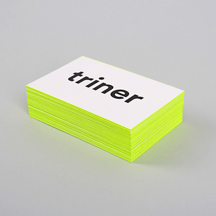 加厚卡纸擦色名片印刷定制高端名片制作滚边工艺名片压凹卡片