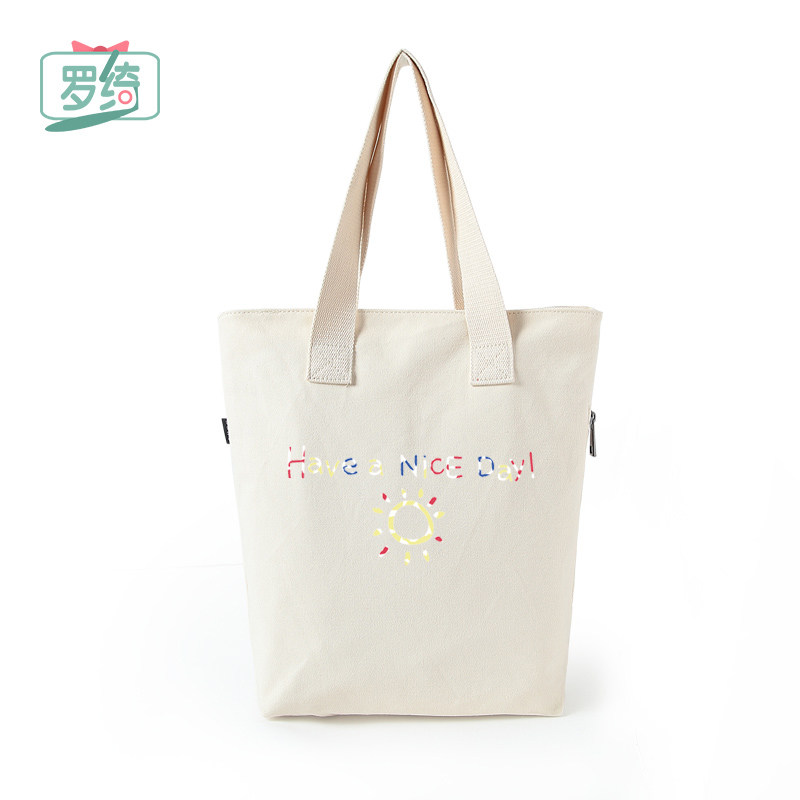 罗绮 2020新款韩版潮简约帆布包 女包手提包单肩包女士 休闲大包|msdalam kategori Beg kulit/wanita/beg lelaki, beg Ms. - dari Buy2taobao.com untuk memberikan perkhidmatan ejen Taobao profesional membeli