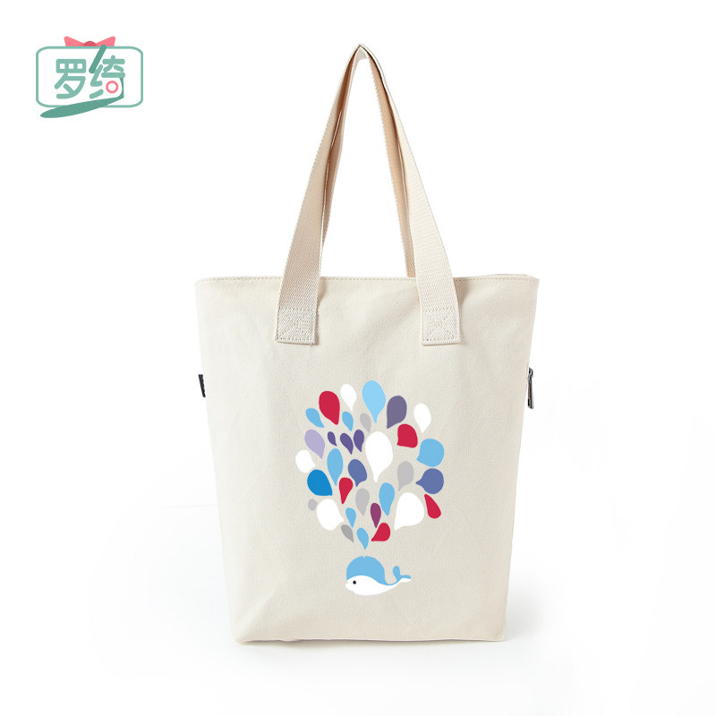 罗绮 手提帆布袋文艺女包 帆布包书袋加厚学生包简约日系小清新|msdalam kategori Beg kulit/wanita/beg lelaki, beg Ms. - dari Buy2taobao.com untuk memberikan perkhidmatan ejen Taobao profesional membeli