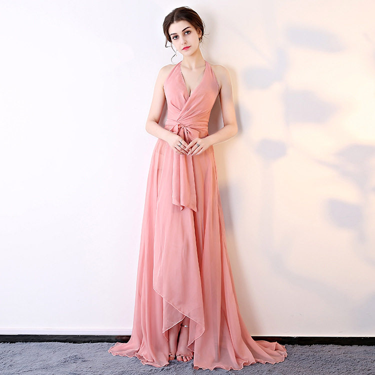 2026性感透视装礼服夜店雪纺长裙会所桑拿技师工作服女