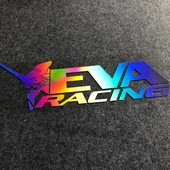 创意遮挡划痕装 EVA RACING新世纪福音战士贴纸汽车电动车个性 饰贴