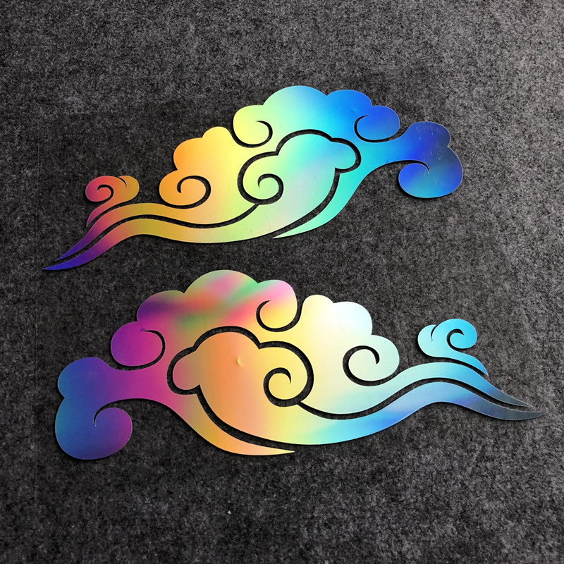 祥云汽车贴纸个性创意后档电动