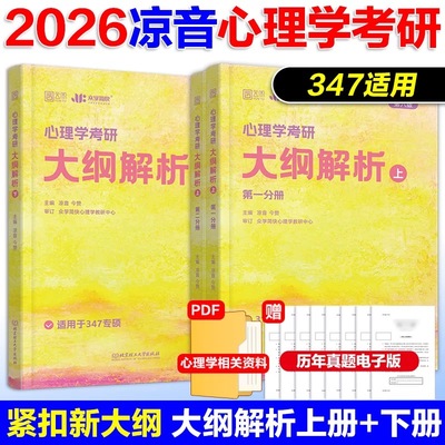 H2026版心理学考研大纲解析