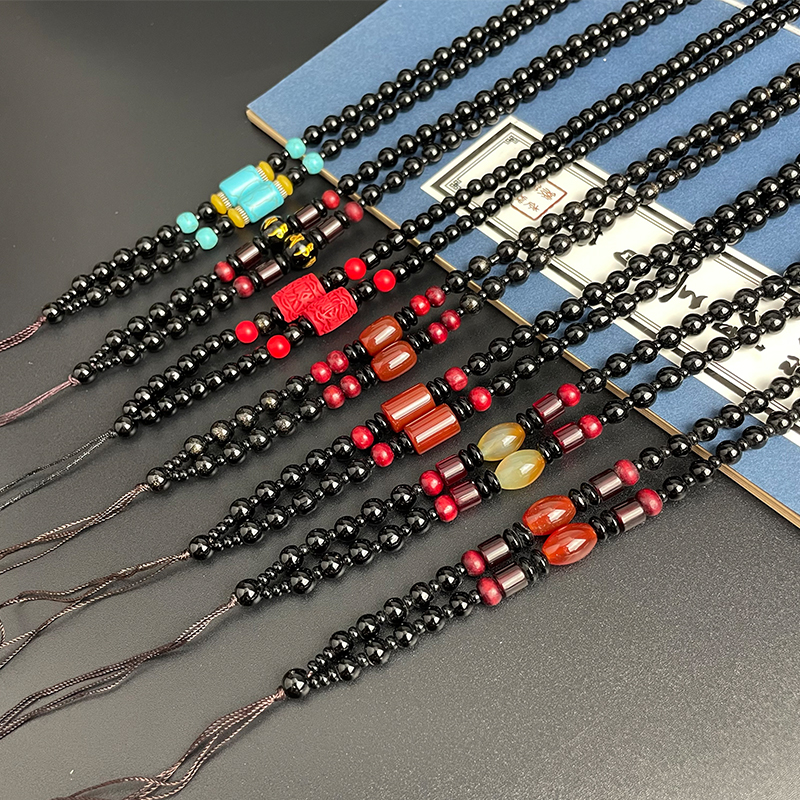 玛瑙挂绳天然男女通用