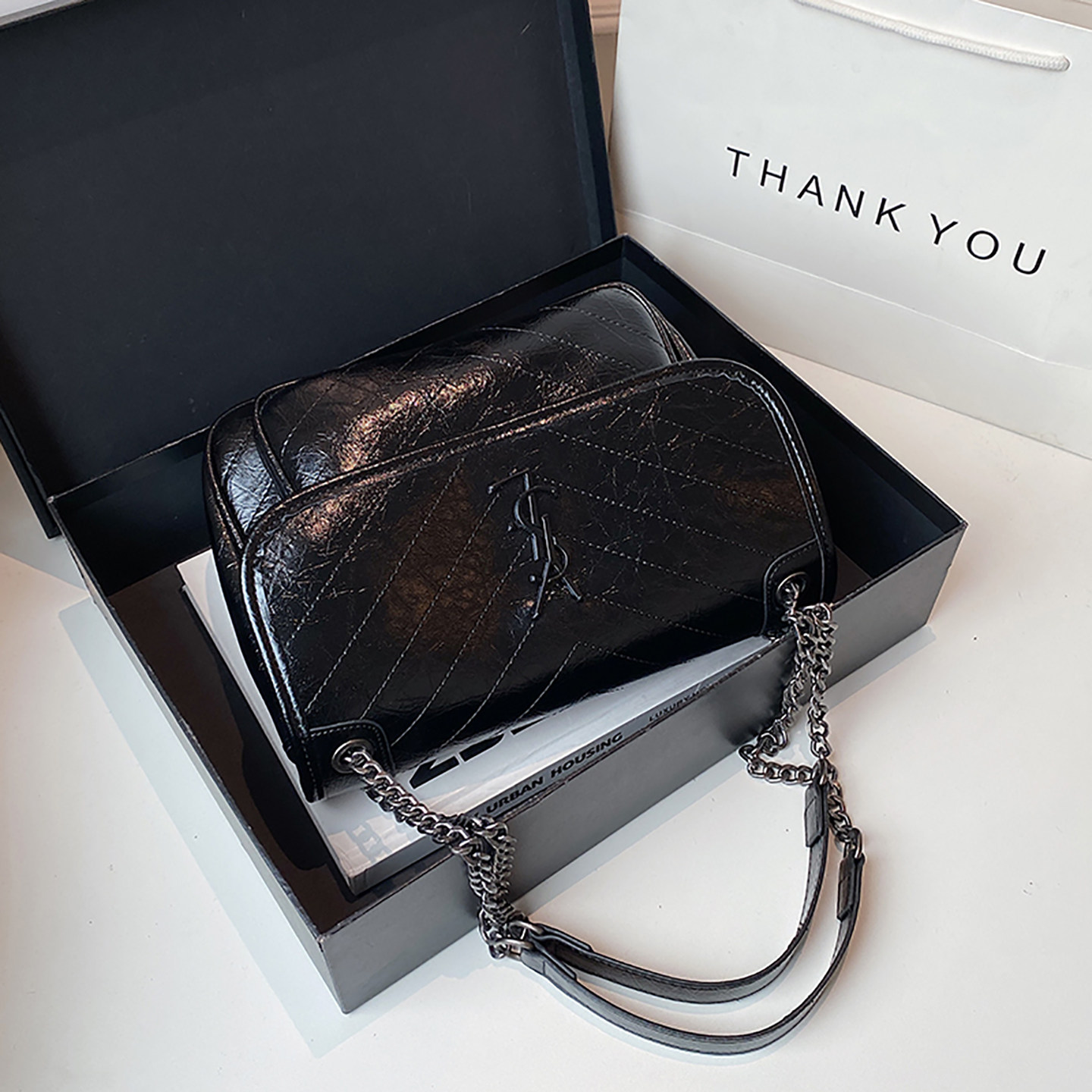 轻奢小众设计黑色女士小包高品质腋下包单肩斜挎包简约大气通勤包,箱包皮具/热销女包/男包,小方包,淘宝优惠券,粉丝福利购,淘宝优惠卷