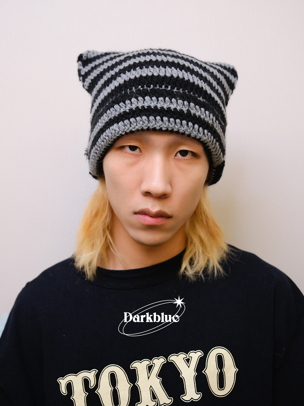 Darkblue嘻哈男女通用四季冷帽