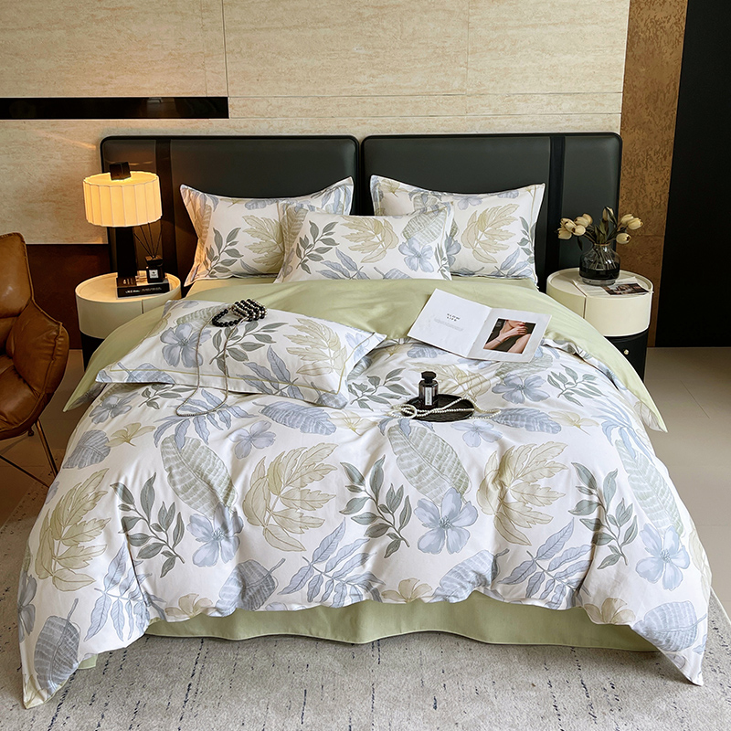 加厚磨毛四件套全棉纯棉男士条纹格子高级冬季保暖床上用品单双人