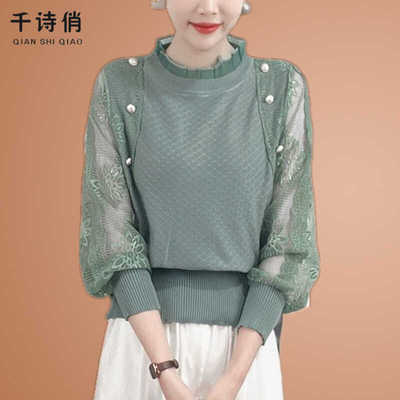 秋冬内搭洋气针织打底衫半高领