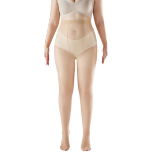 大码加长丝袜女胖mm200斤春夏季薄款防勾丝不掉档加肥加大连裤袜