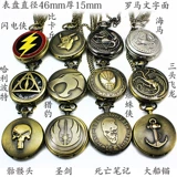 Ретро карманные часы, аксессуар для школьников, трендовое ожерелье подходит для мужчин и женщин, кварцевые часы, фотография