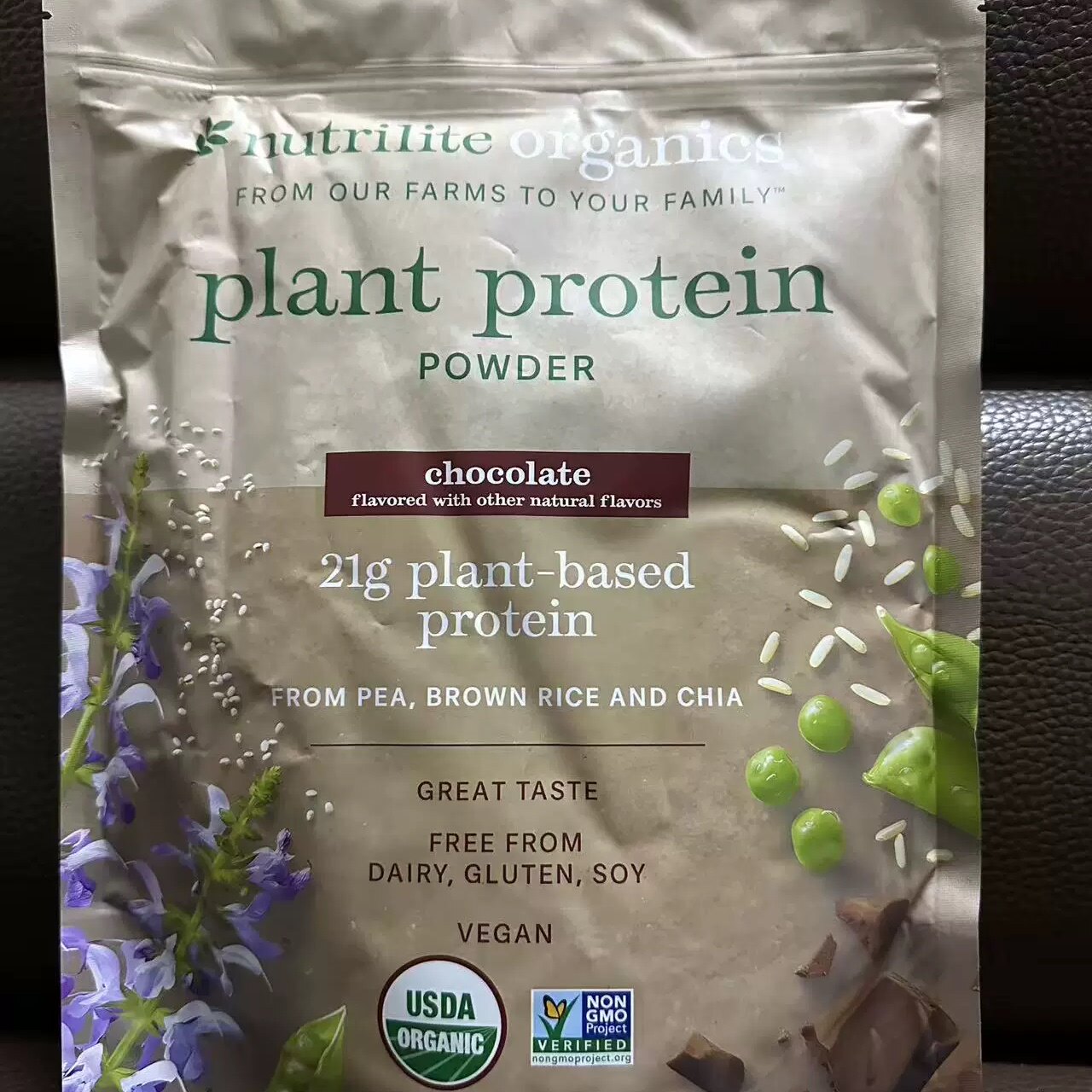 美国纽崔莱蛋白粉多种植物蛋白质粉袋装巧克力味香草味