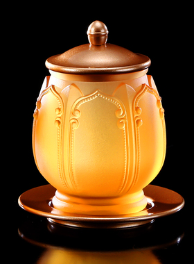 台湾琉璃佛堂观音家用吉祥供水杯